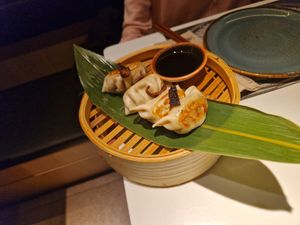 Gyozes de verdura at UDON in Escaldes-engordany