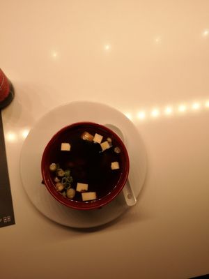 Miso soup at UDON in Escaldes-engordany