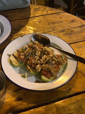 Zucchini  at Pergamon Restaurant in Jerusalem