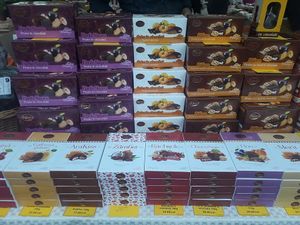 Fruits in chocolate from Rifero at EcoLocal Farmers' Market in Chisinau