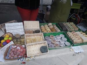 Handmade soap at EcoLocal Farmers' Market in Chisinau