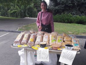 Snacks at EcoLocal Farmers' Market in Chisinau