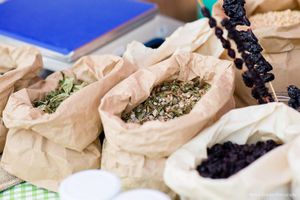 Herbs at EcoLocal Farmers' Market in Chisinau