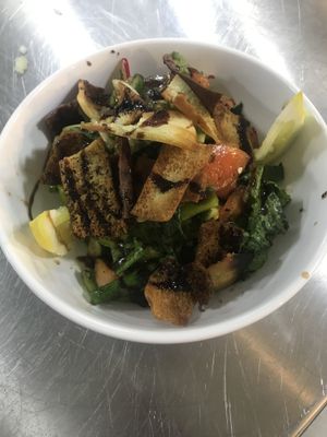 Tasty fatoush at Beirut Cafe in Tbilisi