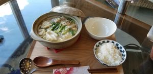 Vegan hot pot at Peace Kawaguchiko in Yamanashi