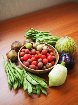 Our unique and delicious veggies at Dana Village in Nishiaizu