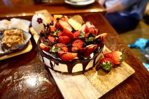 Vegan cake is available by order at Dana Village in Nishiaizu