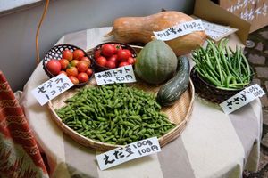 We sell our products online, cook them for our guests. at Dana Village in Nishiaizu