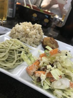 Some of our plate! at Dana Village in Nishiaizu