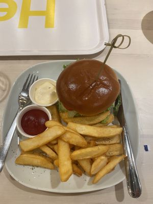 A veggie burger at IKEA in Taastrup