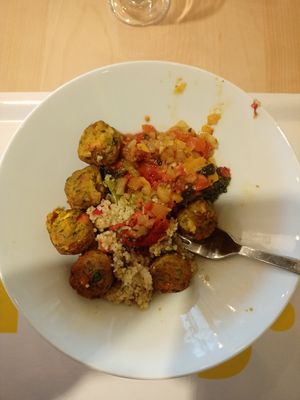 Vegan couscous bowl at IKEA in Taastrup