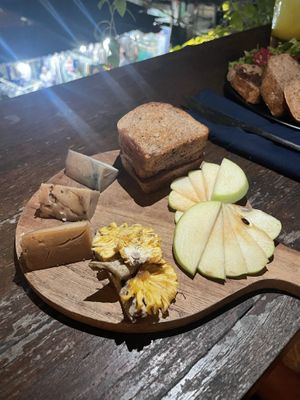 Vegan cheese platter  at Terra in 