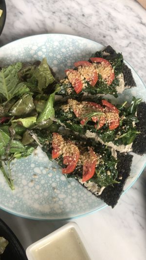 Raw pizza  at Terra in 