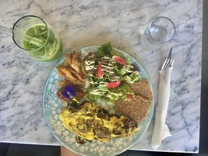 vegan omelet at Terra in 