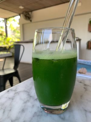 cold-pressed kale at Terra in 