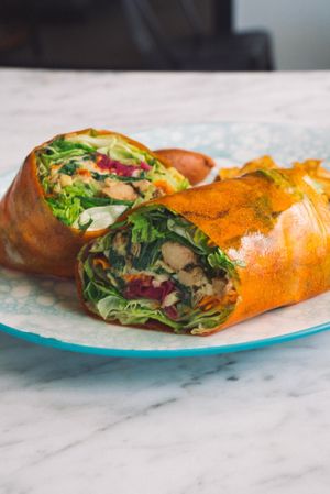 BBQ Jackfruit Wrap Roll  at Terra in 