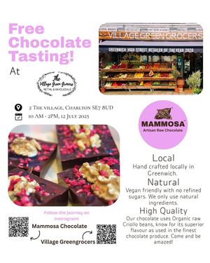 instagram.com/mammosa_chocolate_ at The Village Green Grocers in South East London