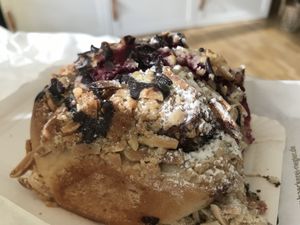 Cherry-chocolate-Roll (2.10 €) at Bäckerei Riegler - Waldhofer Strasse in Heidelberg