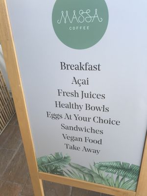 A bit of a taste of what’s on offer  at Massa Coffee in Ibiza