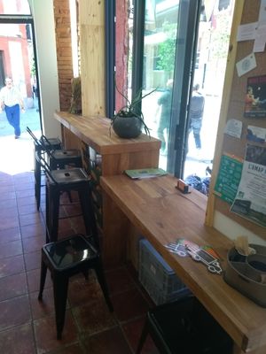 The inside at Les Frères Chapelier - Boulangerie Artisanale Bio in Toulouse