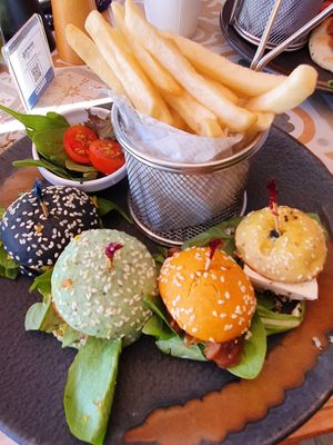 Rainbow mini buns at Seashells Healthy Living in Limassol