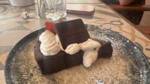 Chocolate brownie   at Seashells Healthy Living in Limassol