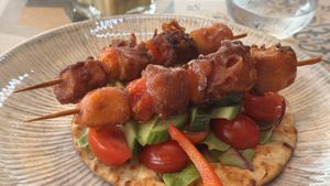 Sweet chilli tofu bites  at Seashells Healthy Living in Limassol