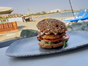 Vegan meals on the beach.. 😁 at Seashells Healthy Living in Limassol