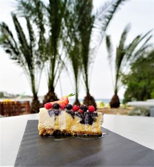 Hmmm cake at Seashells Healthy Living in Limassol