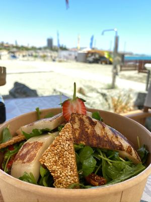 Halloumi Salad at Seashells Healthy Living in Limassol