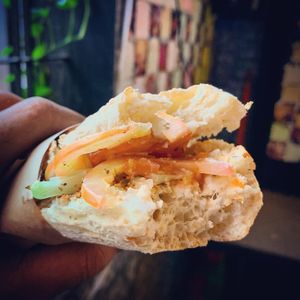 Vegan Panini with Artisanal Cashew Nut Cheese from the NEW menu  at Vicolo1 in Ho Chi Minh City