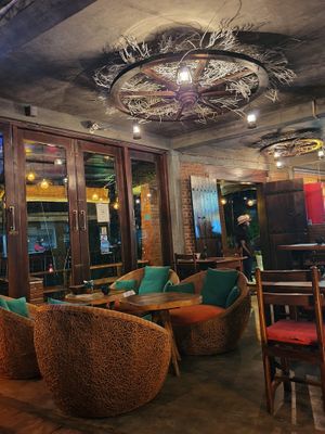 Comfy chairs at Ak Ristoro in Ella