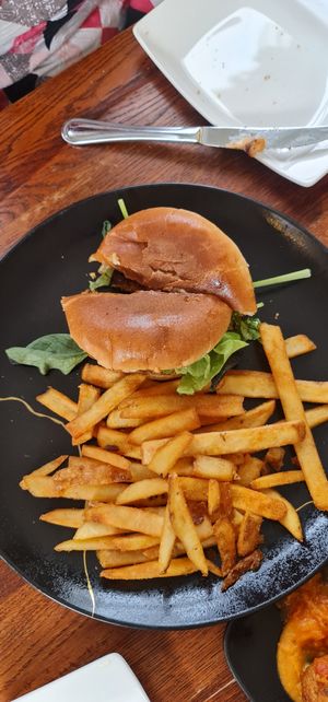 Best vegan burger at Narfeyrarstofa in Stykkisholmur