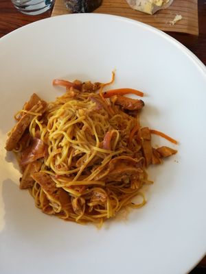 Vegan noodles at Narfeyrarstofa in Stykkisholmur