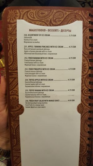 Desserts. at Asian Chef in Tartu