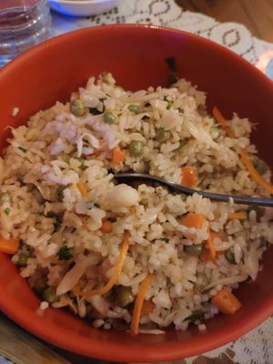 Rise with vagtables  at Formosa Chinese Restaurant in Aqaba