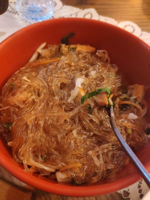 Noodles with tofu and vagtables  at Formosa Chinese Restaurant in Aqaba