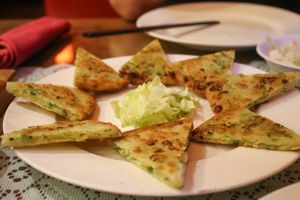 scallion cake at Formosa Chinese Restaurant in Aqaba