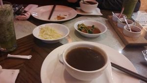 Shiitake soup at Formosa Chinese Restaurant in Aqaba