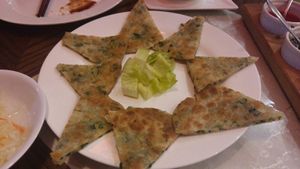 Scallion pie at Formosa Chinese Restaurant in Aqaba