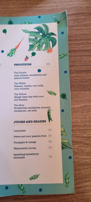Menu part 2 (December 2022) at Bolivian Green Kitchen in La Paz