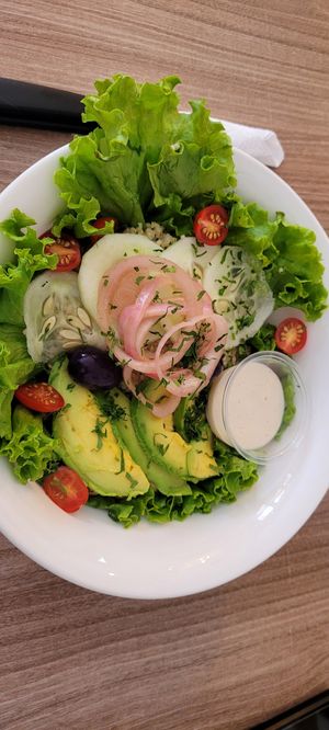 Greek bowl at Bolivian Green Kitchen in La Paz