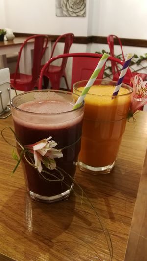 Beautiful shakes at Bolivian Green Kitchen in La Paz