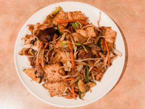 Vegetable chow fun  at Golden Harvest in Saint Helena