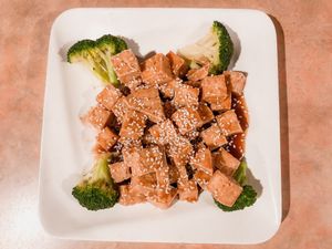 Sesame Tofu  at Golden Harvest in Saint Helena