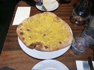 Garlic focaccia  at The Bicycle Thief in Christchurch