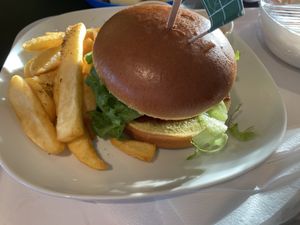 Vegan burger  at IKEA in Aalborg