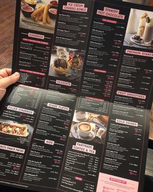 Menu  at San Churro in Shailer Park