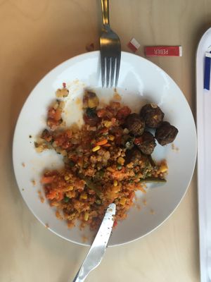 The only vegan dish in the restaurant   at IKEA in Aarhus