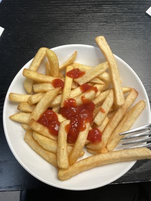 This is now the ONLY vegan dish in the restaurant, along with the garlic bread.  at IKEA in Aarhus